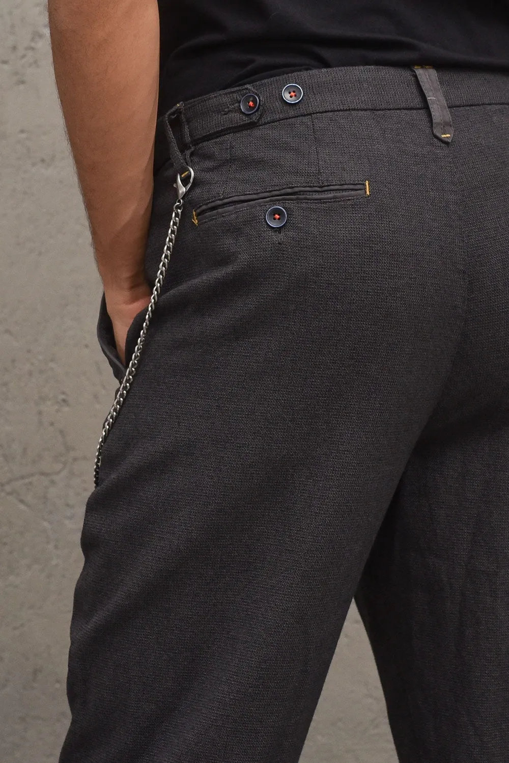 Pantalone Chinos Regular - Asfalto