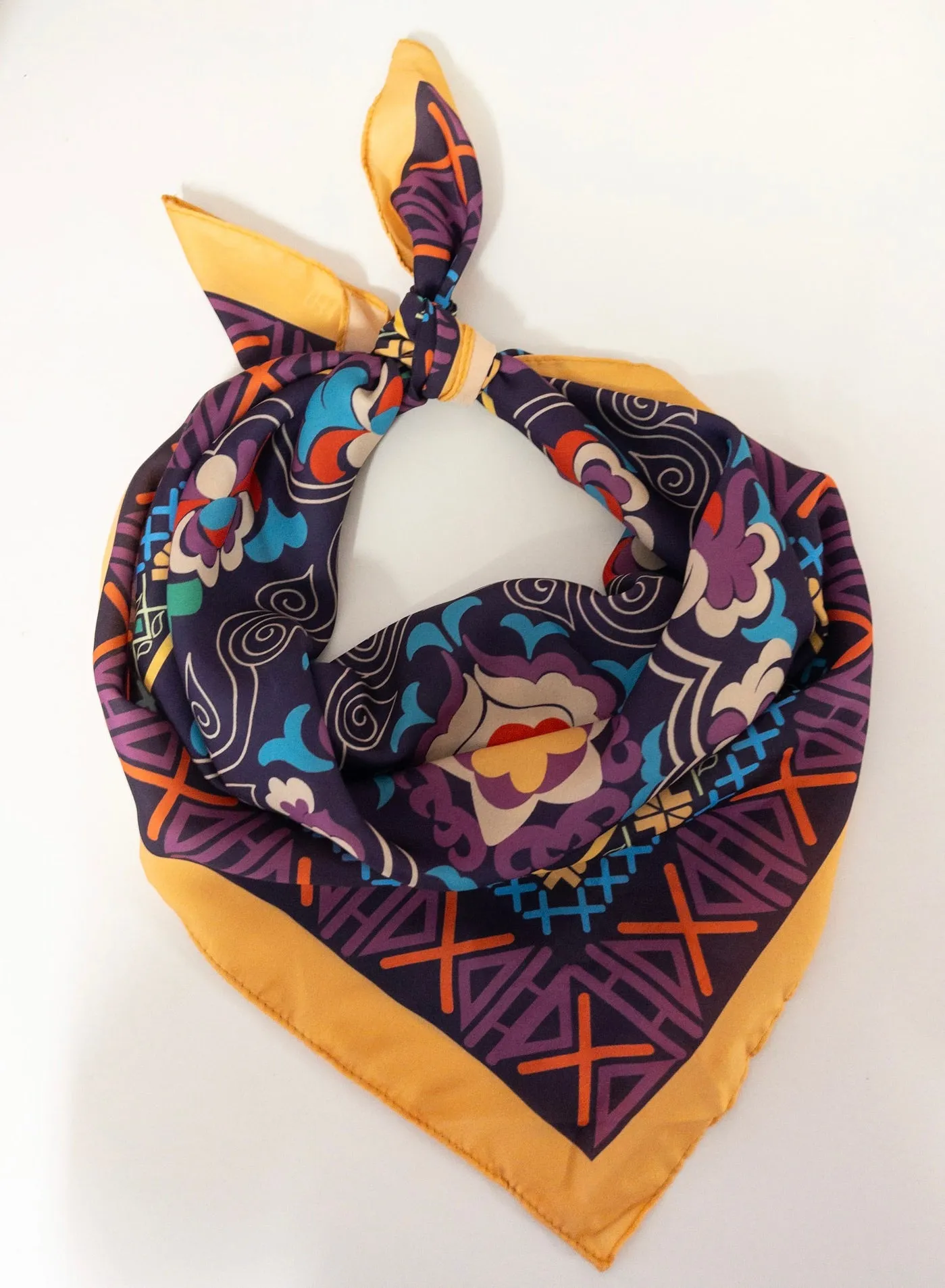 Patterned Silk Scarves