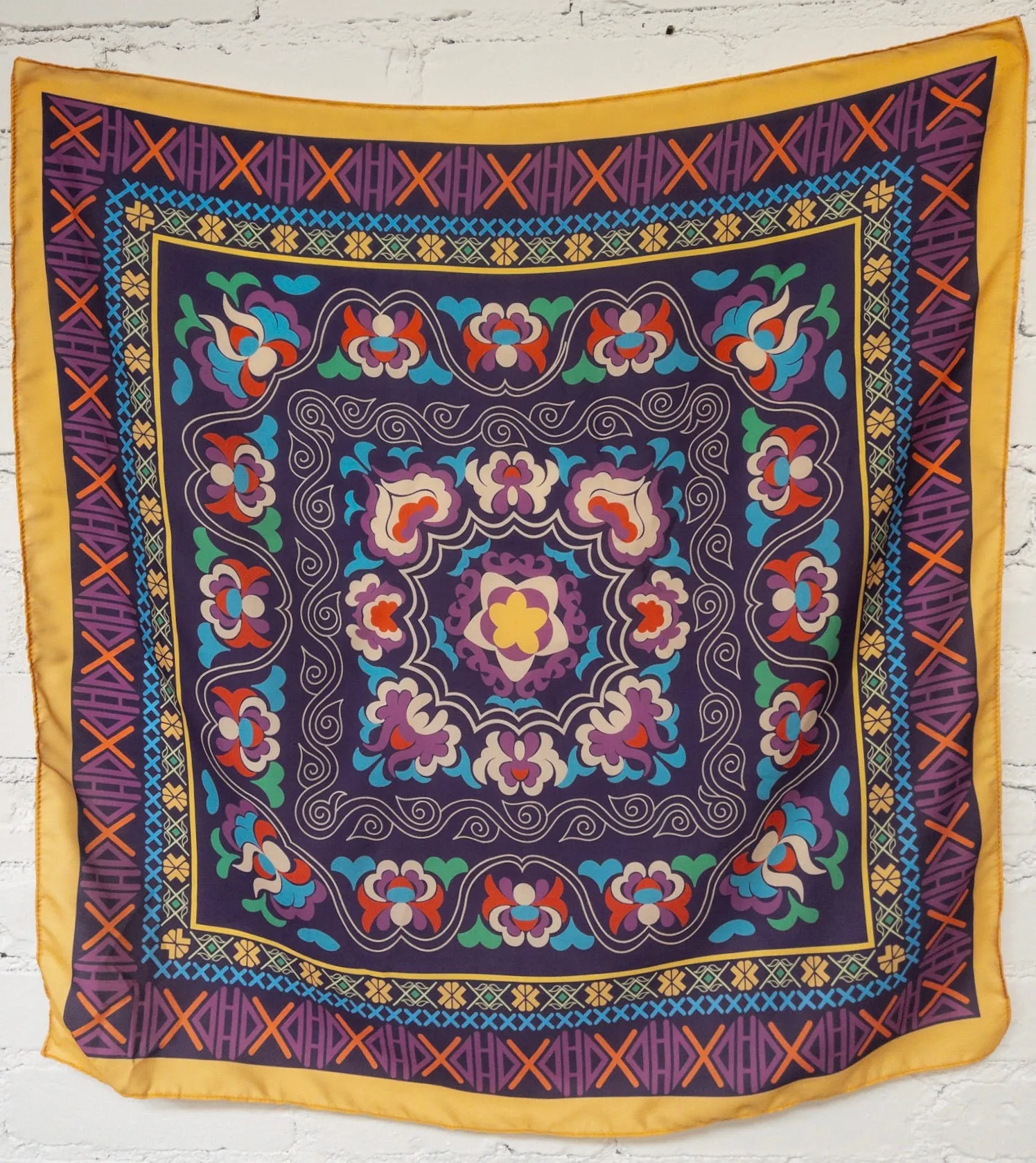 Patterned Silk Scarves