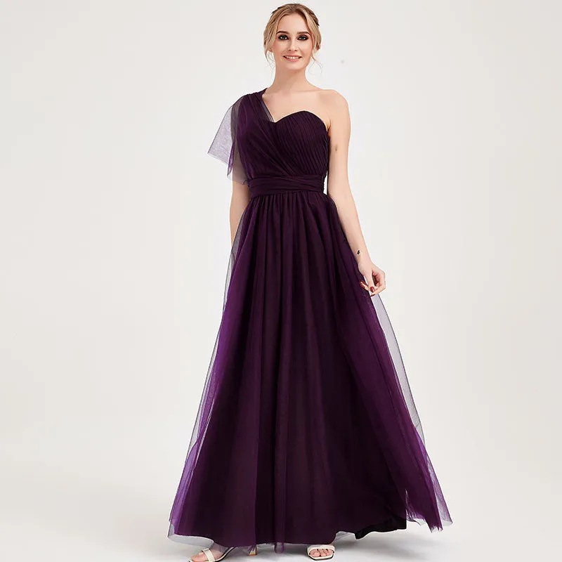 Plum MULTI WAY Sweetheart Tulle Bridesmaid Dress