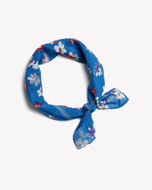 Rag & Bone - Floral Bandana in Cobalt Multi
