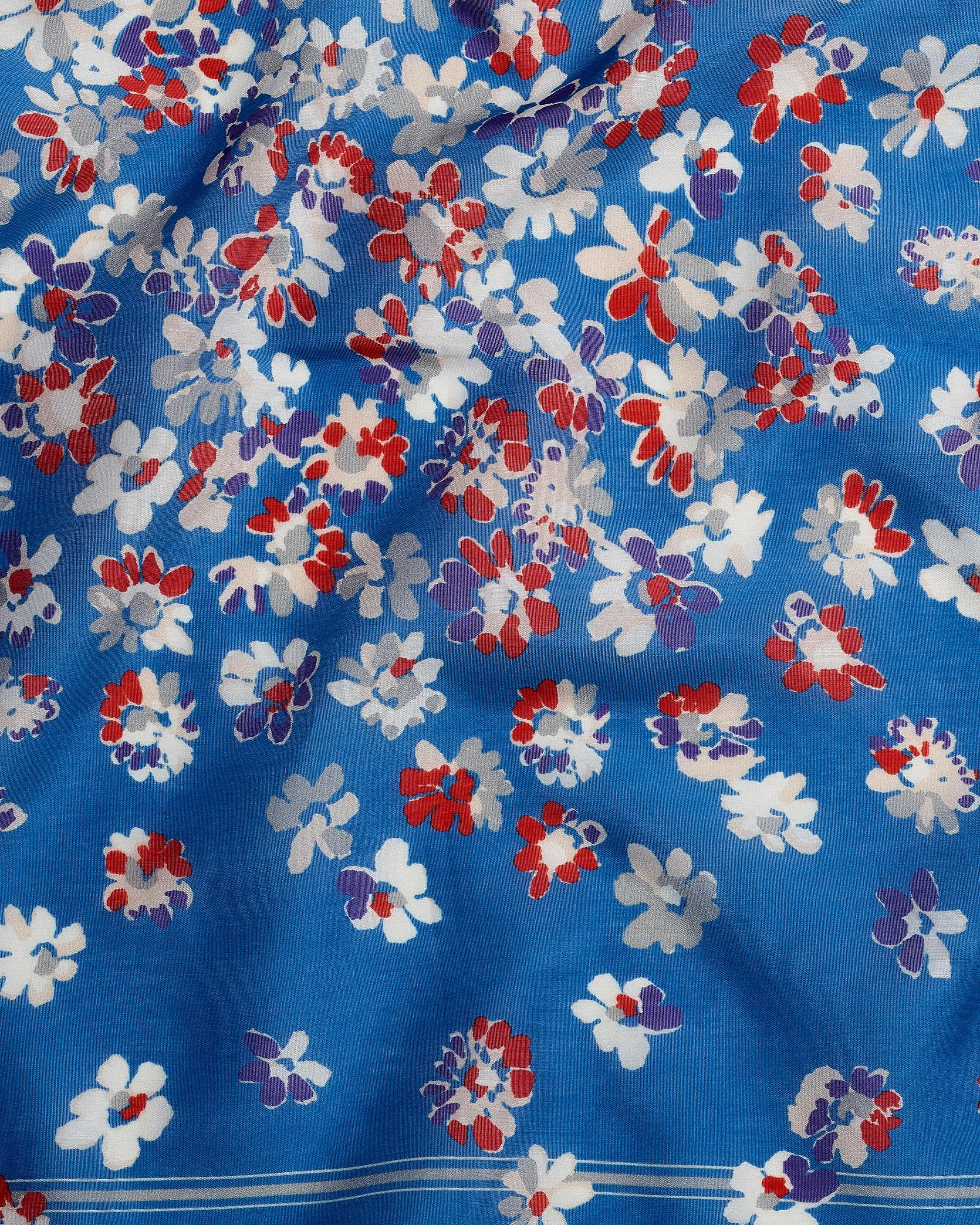 Rag & Bone - Floral Bandana in Cobalt Multi