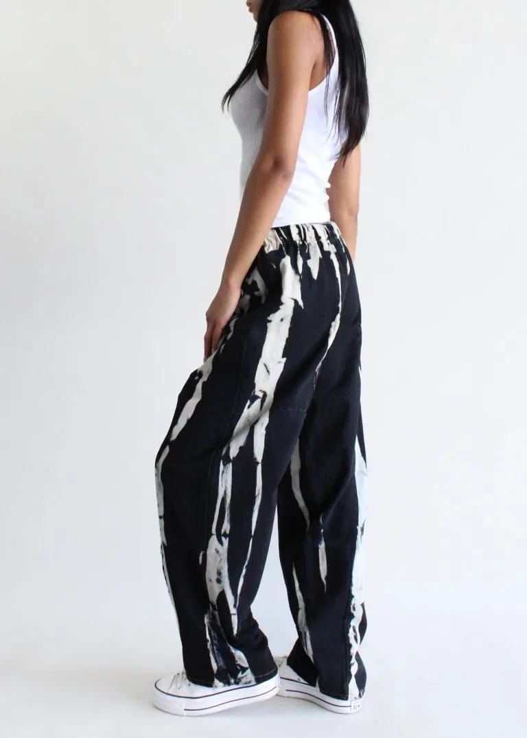 RCYCLD Bleach Splatter Denim Pants