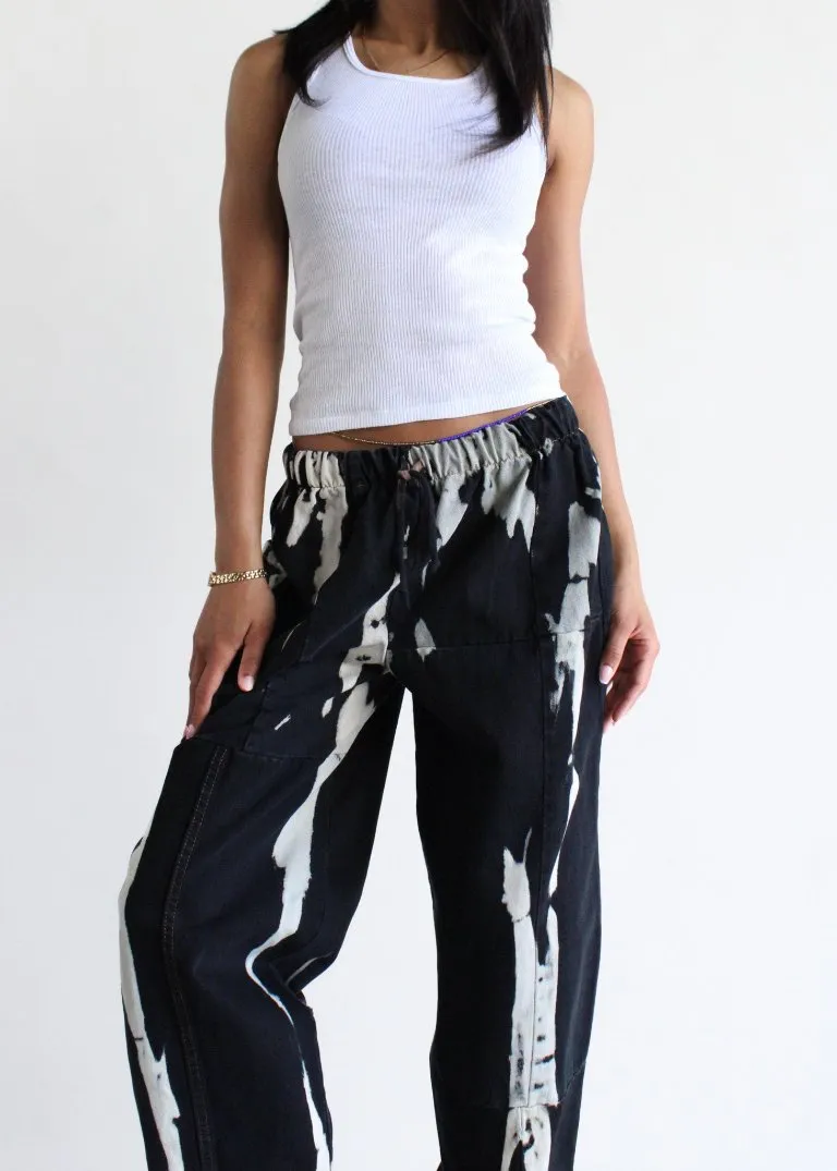 RCYCLD Bleach Splatter Denim Pants