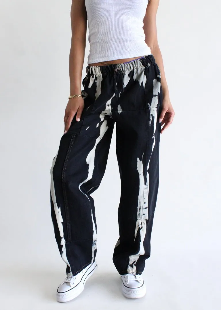 RCYCLD Bleach Splatter Denim Pants