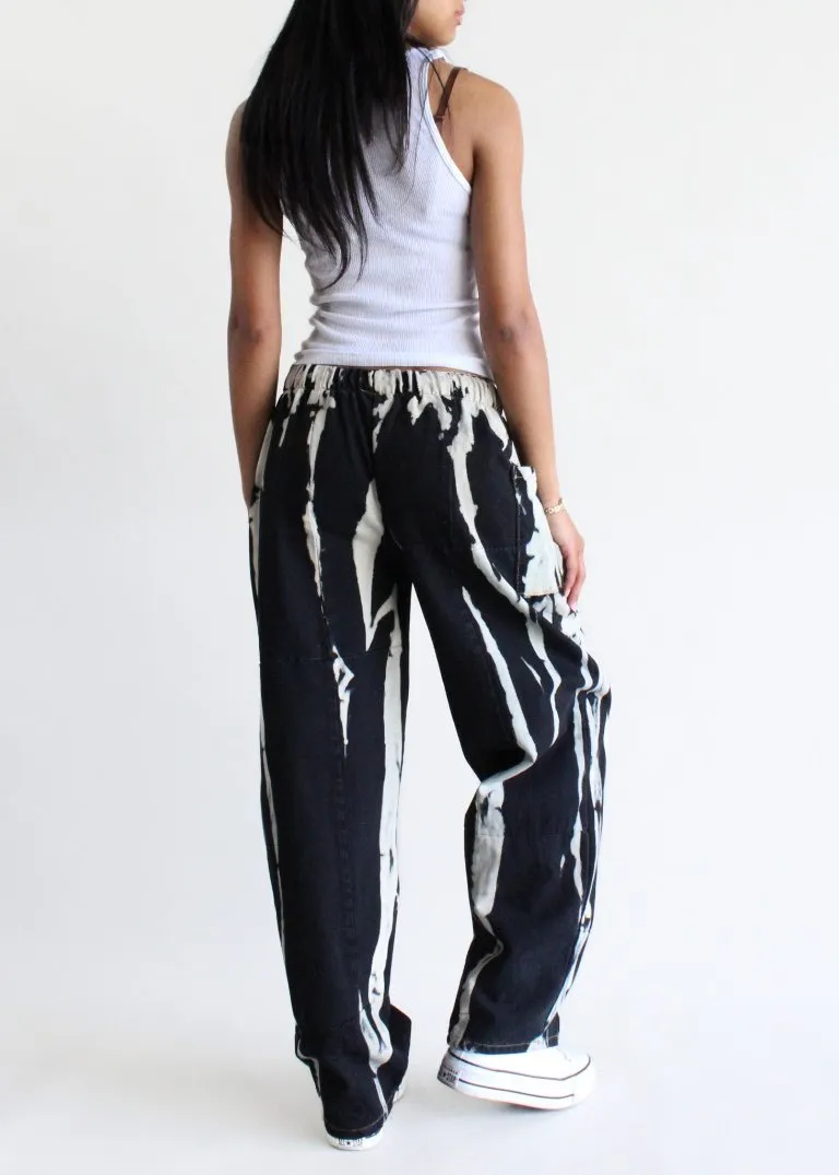 RCYCLD Bleach Splatter Denim Pants