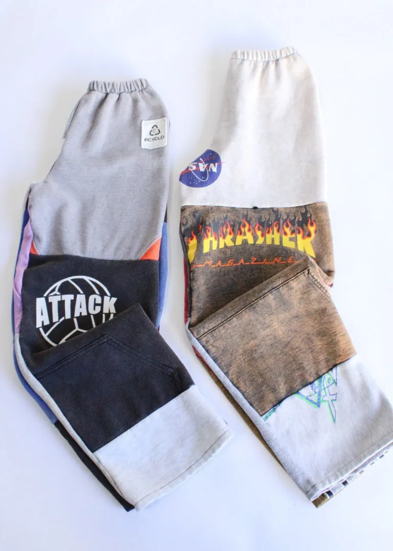 RCYCLD Sweatshirt Pieced Pants