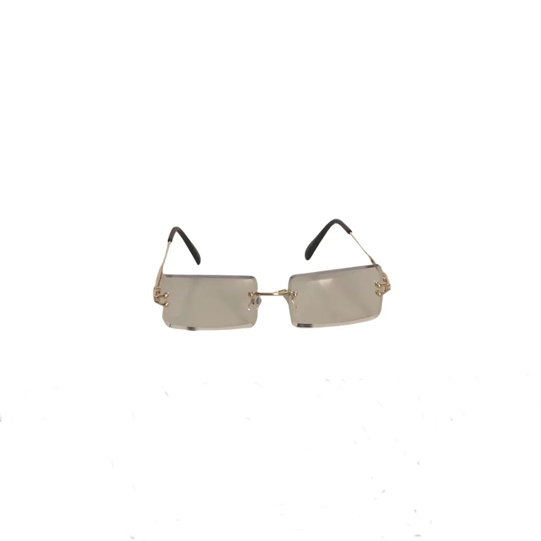 Rimless Clear Fashion Glasses.