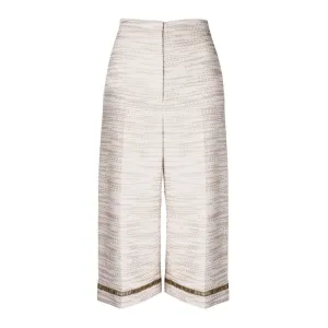Samia Embroidered Culottes - Gold