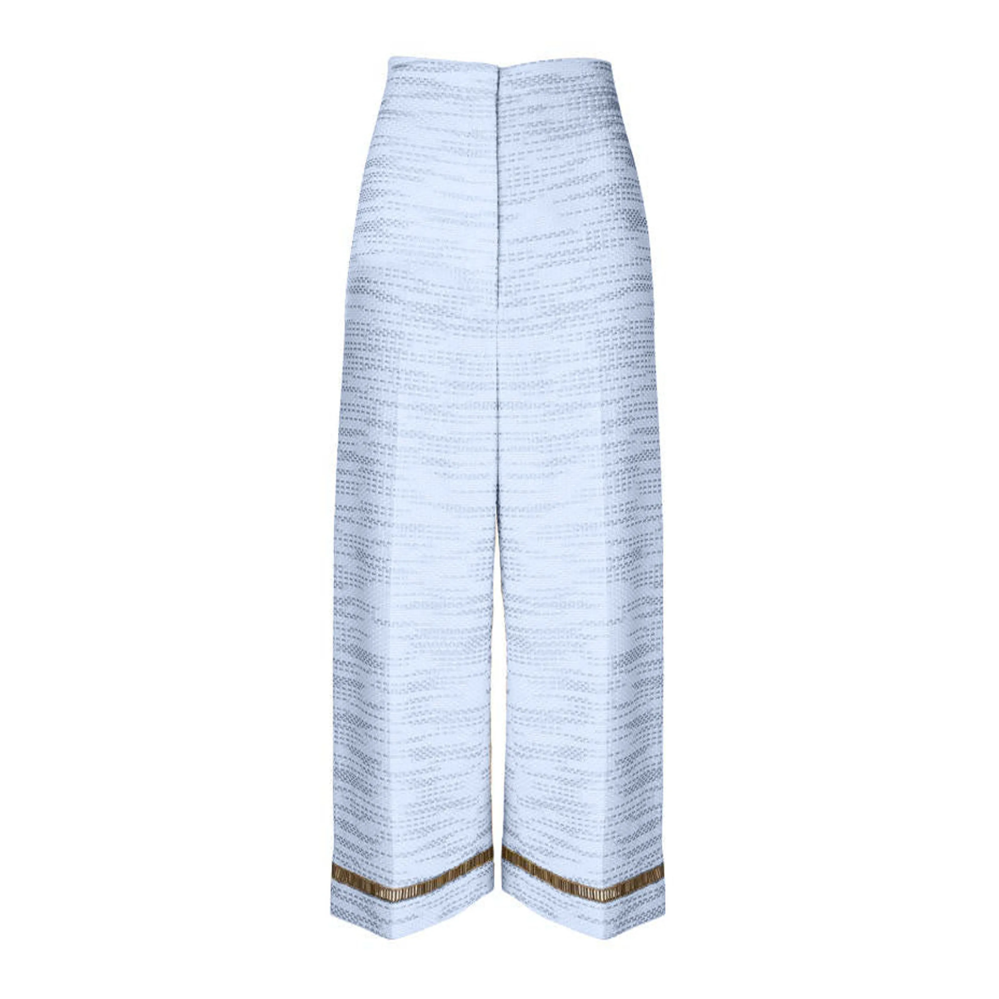 Samia Embroidered Culottes - Palace Blue