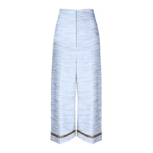 Samia Embroidered Culottes - Palace Blue