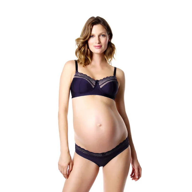 Show Off Navy Blue Maternity Brief Panty - Hotmilk