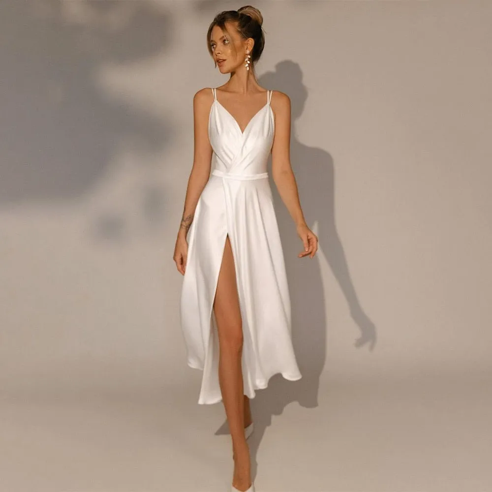 Simple Short Wedding Dress