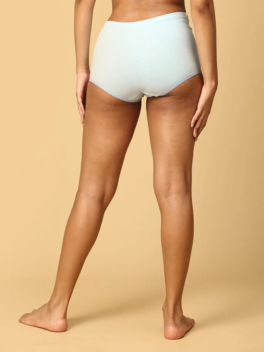 Sky Blue Mama Over Belly Support Panties