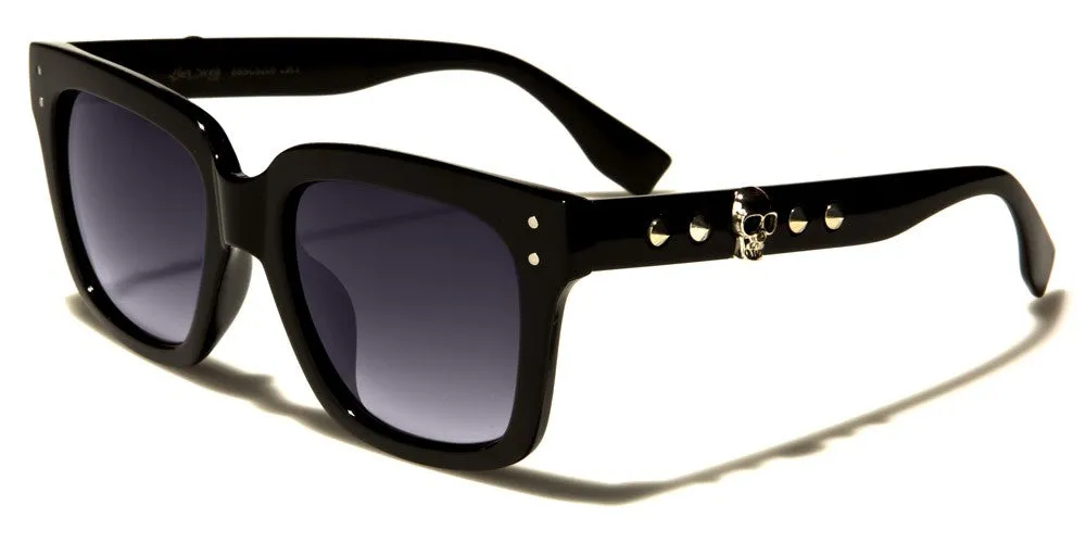 Spike Side Skull Sunglasses