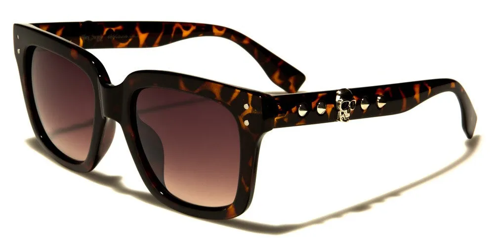 Spike Side Skull Sunglasses