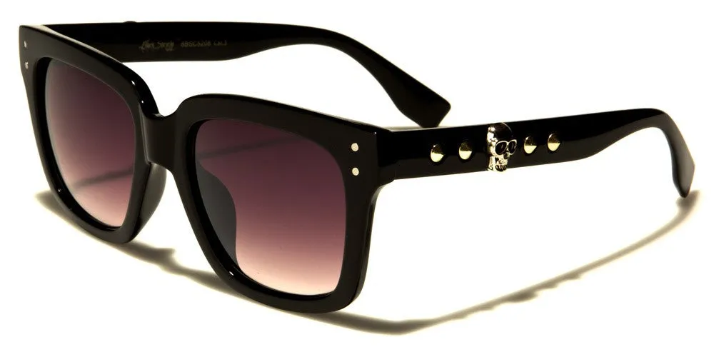 Spike Side Skull Sunglasses