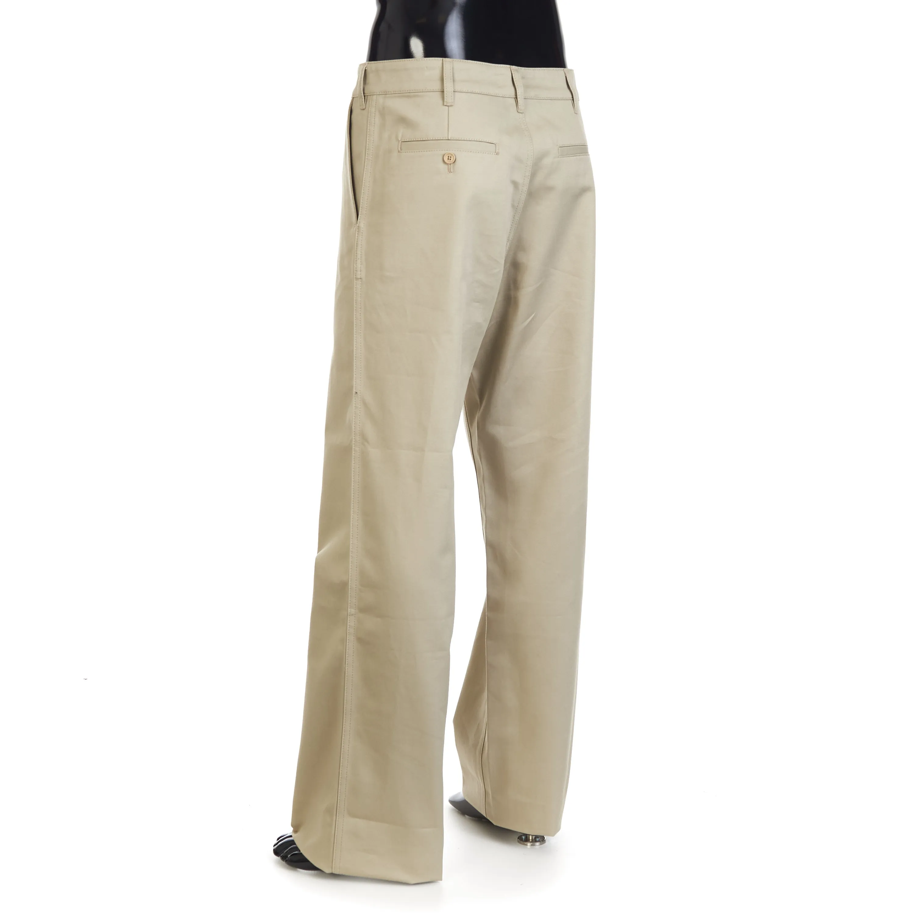 Straight Chinos - Raw Wash Cotton Twill, Mid-Rise