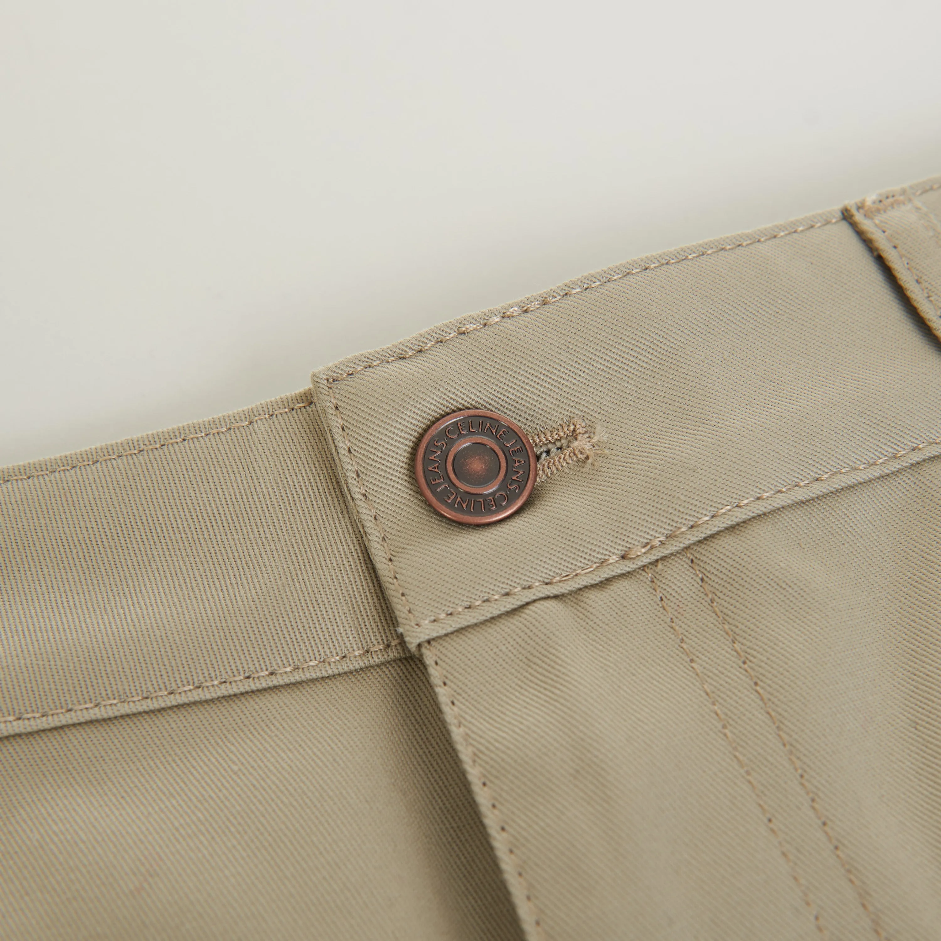 Straight Chinos - Raw Wash Cotton Twill, Mid-Rise