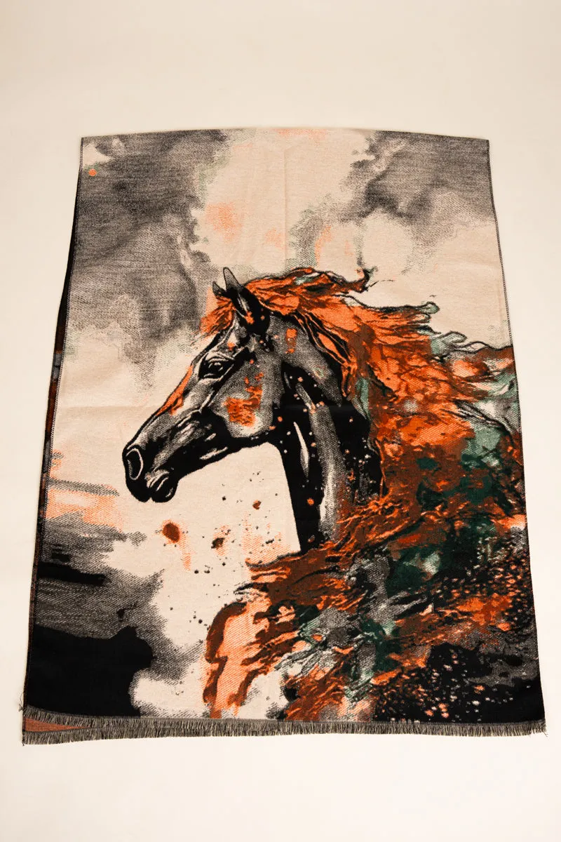 The Mane Attraction Scarf, Orange