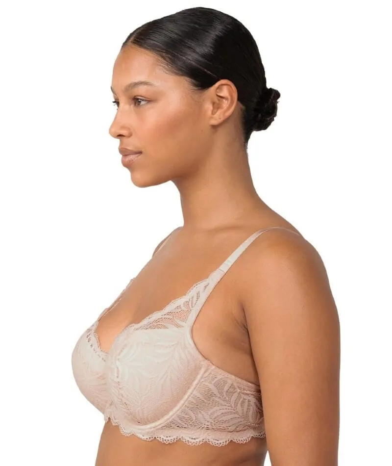 Triumph Essential Lace Underwire Half-Cup Padded Balconette Bra - Nude Pink