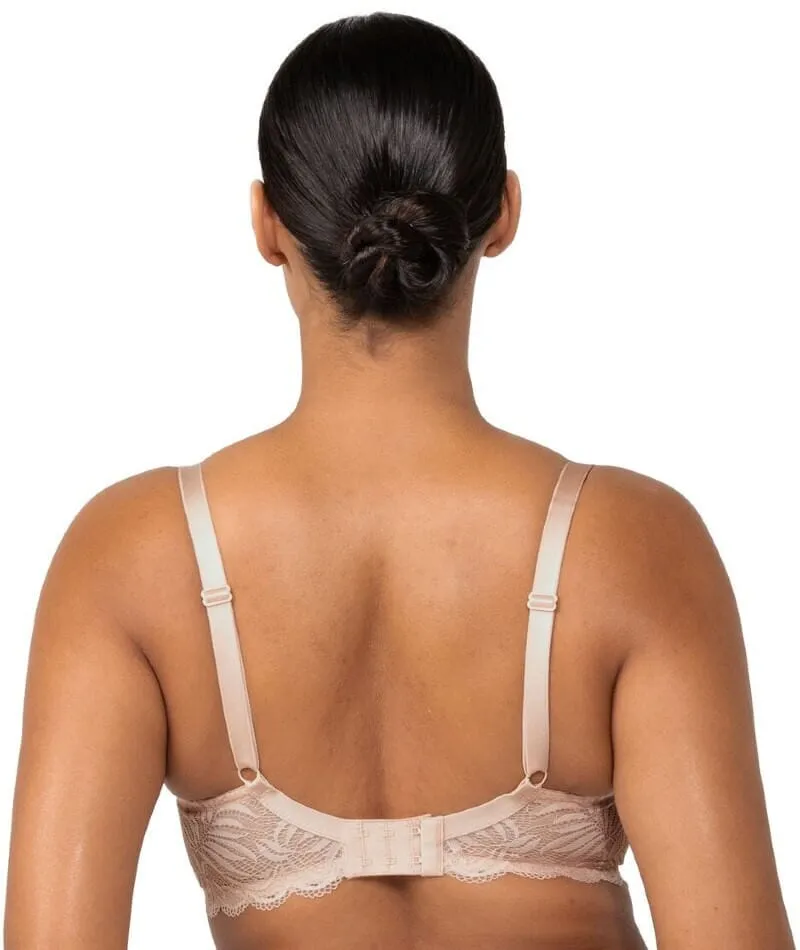 Triumph Essential Lace Underwire Half-Cup Padded Balconette Bra - Nude Pink