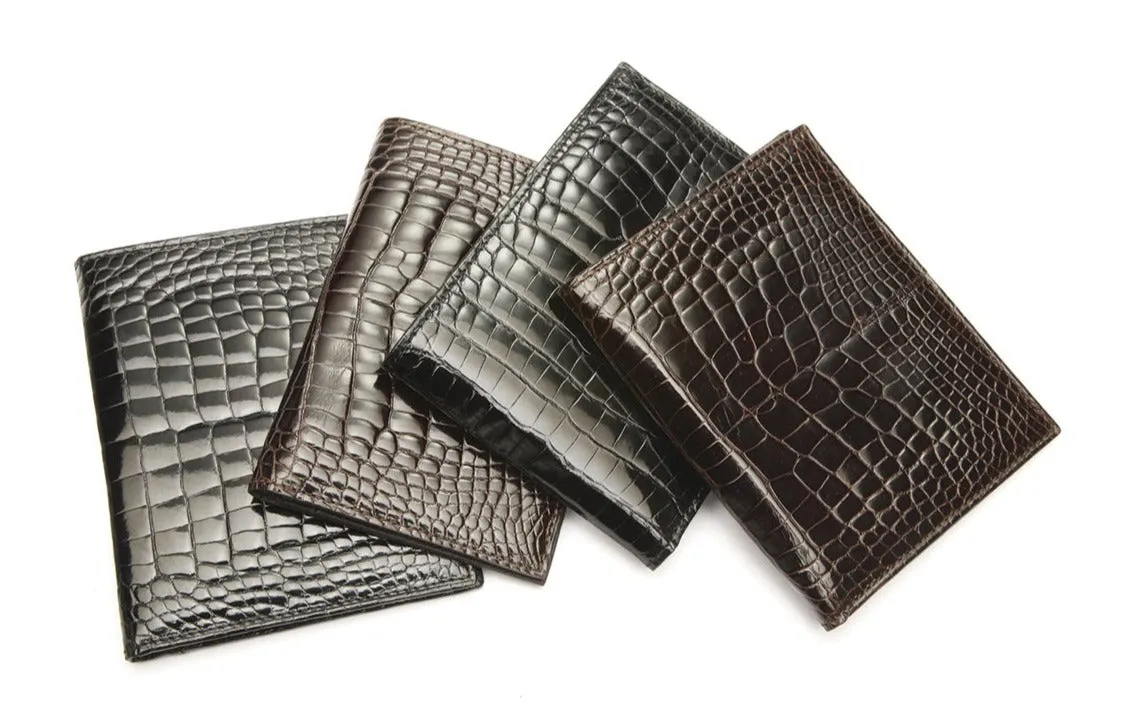 Vertical Crocodile Wallet