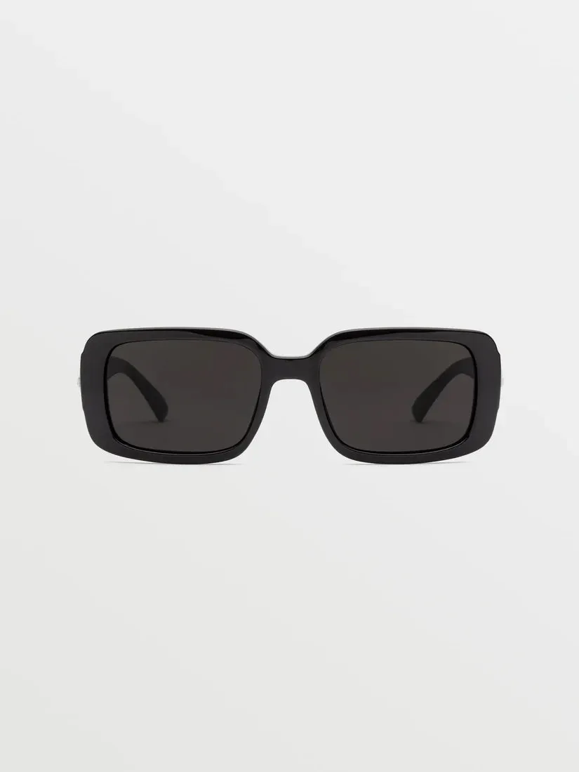 Volcom True Sunglasses Gloss Black/Gray