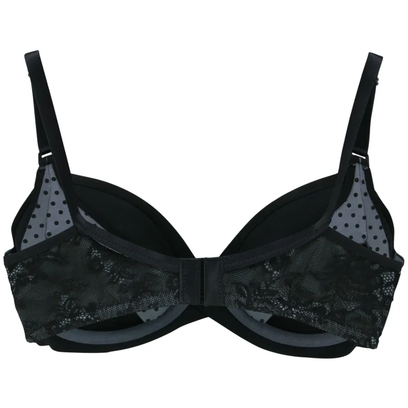 Waffles Flexi Wire Contour Nursing Bra Black - Cake