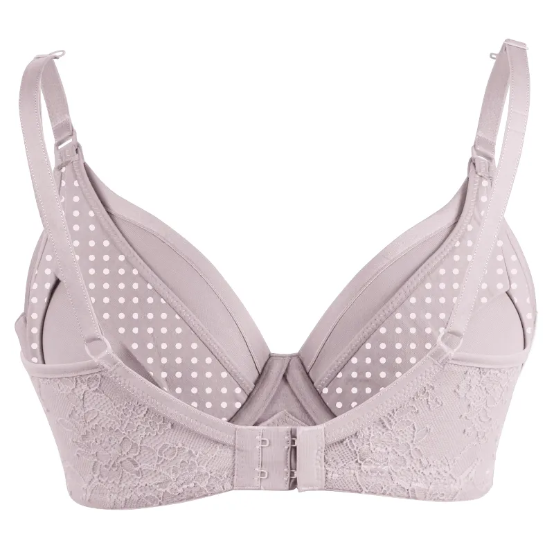 Waffles Flexi Wire Contour Nursing Bra Pink - Cake