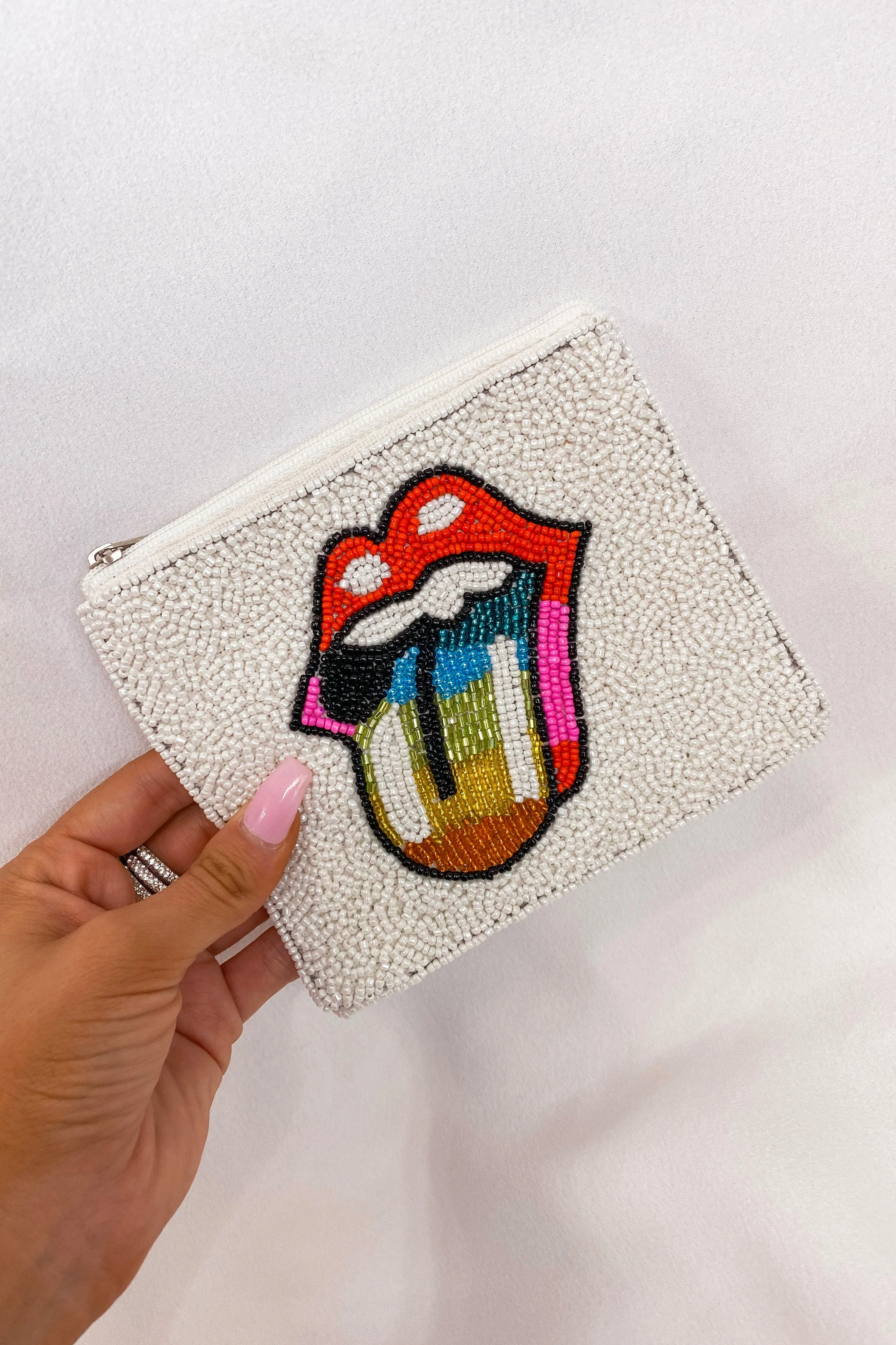 Wanderlust Beaded Mini Pouch