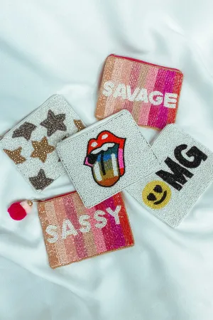 Wanderlust Beaded Mini Pouch