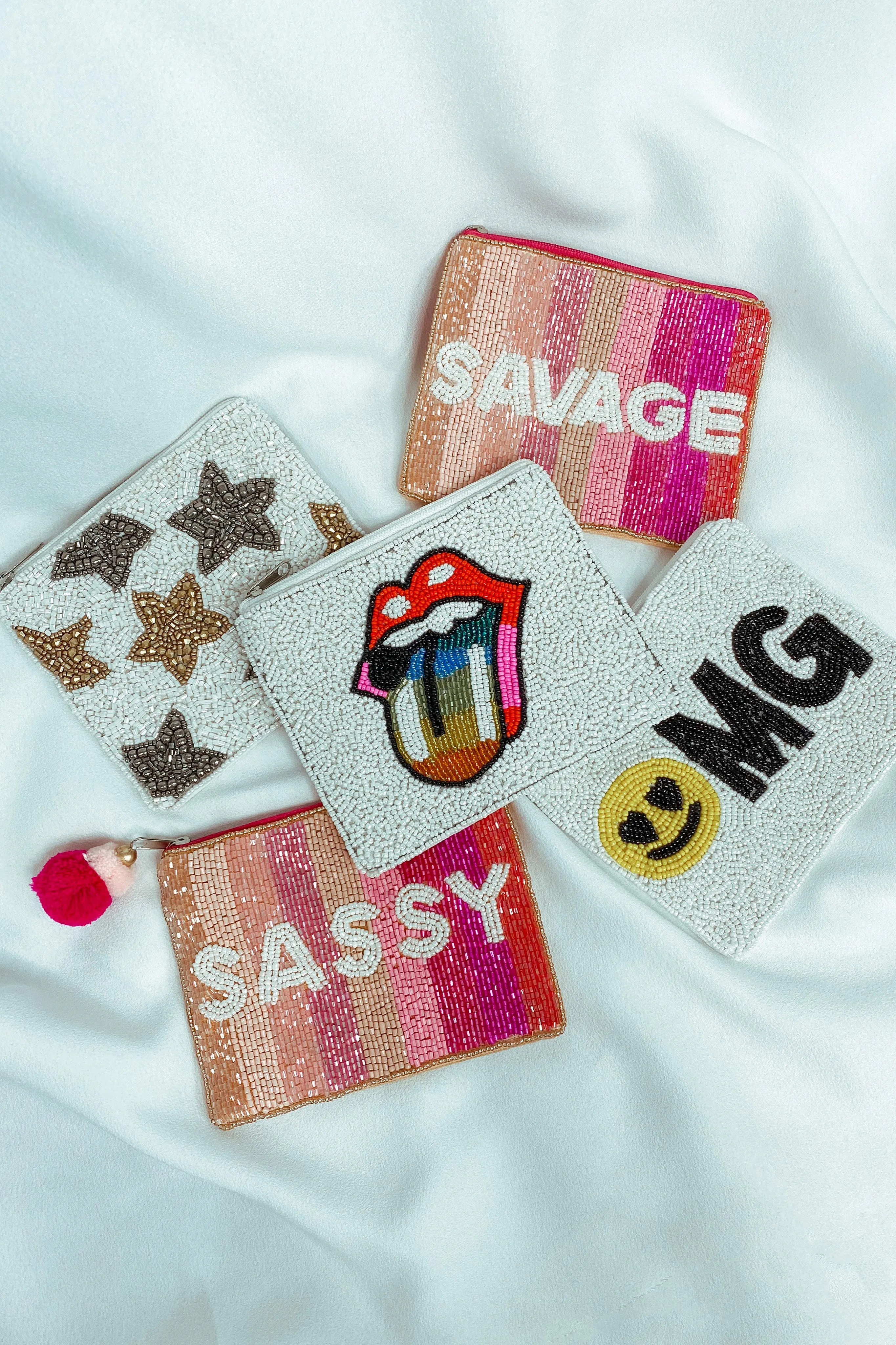 Wanderlust Beaded Mini Pouch