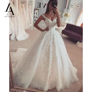 Wedding Dress Appliques Ball Gown Court Train Bridal Dresses