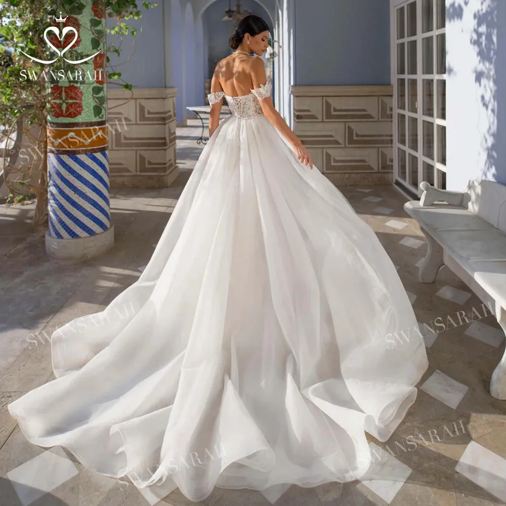 Wedding Dress Sleeveless Appliques Mermaid Princess