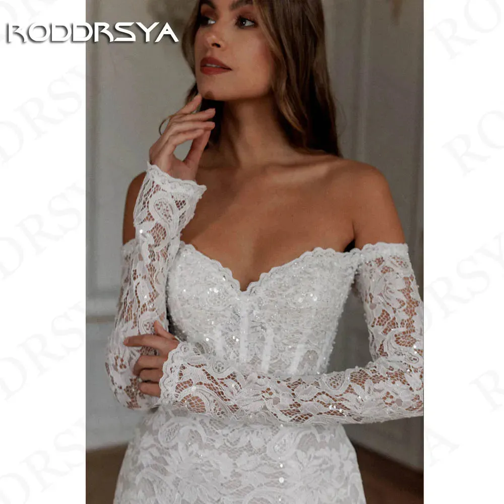 Wedding Dress vestidos de novias Mini Boho Long Sleeves Bridal Dresses