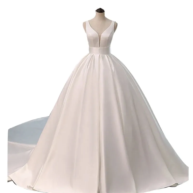 Wedding Guest Dresses: Wedding Dress Corset Long Train Bridal Ball Gowns Plus Size