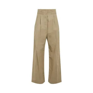 Wide Leg Trousers in Coriander