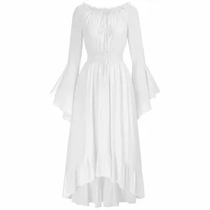 Women Renaissance Medieval Costume Victorian Prom Long Dresses Halloween Dress