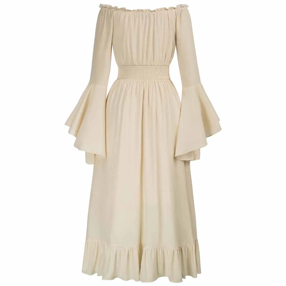 Women Renaissance Medieval Costume Victorian Prom Long Dresses Halloween Dress