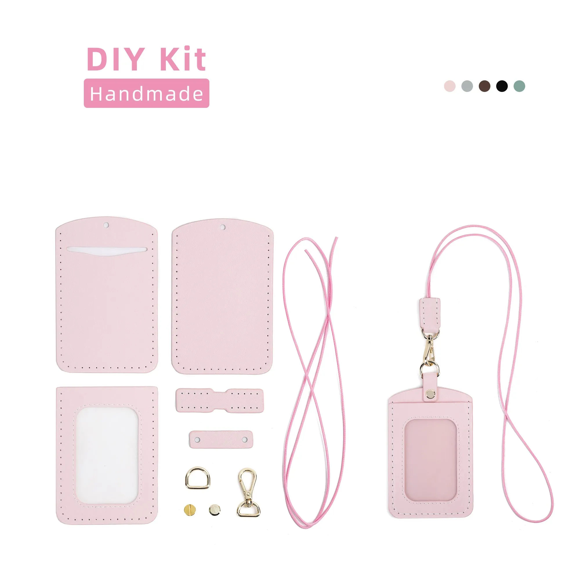 Work Permit Leather Card Bag Kit